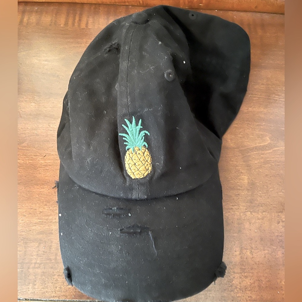 Distressed baseball cap
